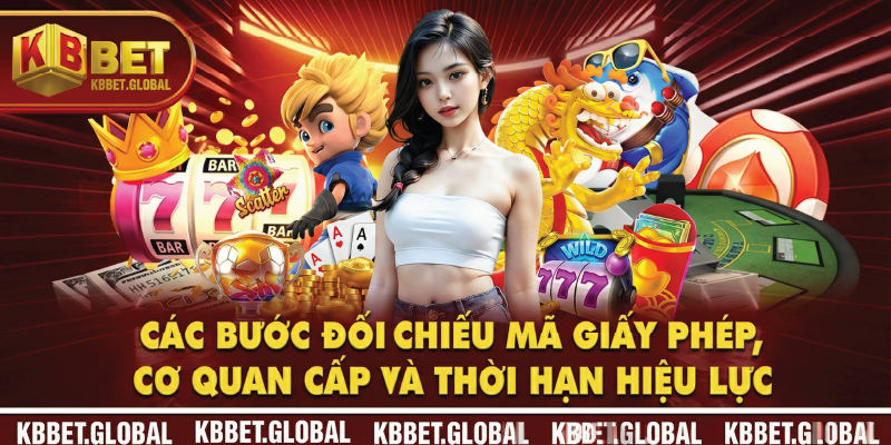 Các bước đối chiếu mã giấy phép, cơ quan cấp và thời hạn hiệu lực